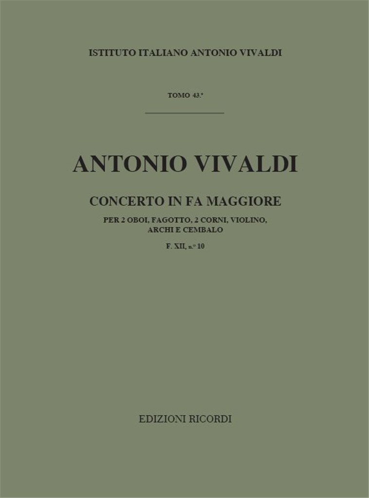Concerti Per Strumenti Diversi, Archi E B.C.: